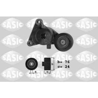 Tendeur de courroie, courroie trapézoïdale à nervures SASIC OEM 9179314