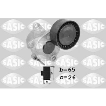 Tendeur de courroie, courroie trapézoïdale à nervures SASIC OEM 6512000070