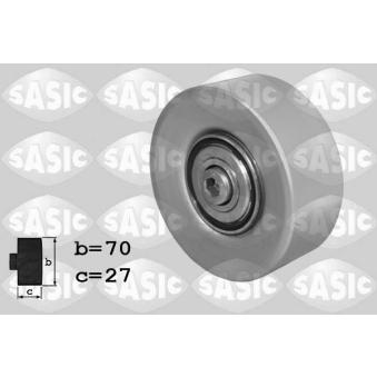 Poulie renvoi/transmission, courroie trapézoïdale à nervures SASIC OEM 11287780124