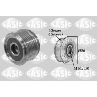 Poulie, alternateur SASIC OEM 022903119C