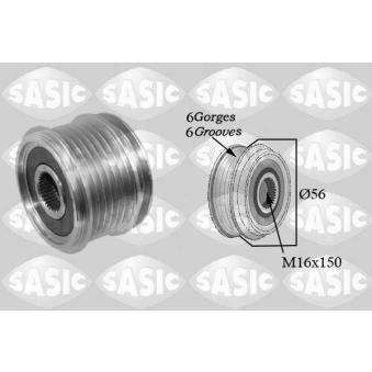 Poulie, alternateur SASIC OEM 038903119 Poulie, alternateur SASIC OEM 038903119