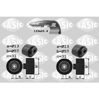 Kit de distribution SASIC 1750031 pour FIAT CROMA 1.9 GTI 16V - 147cv