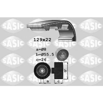 Kit de distribution SASIC 1756033 pour AUDI A6 1.2 - 69cv