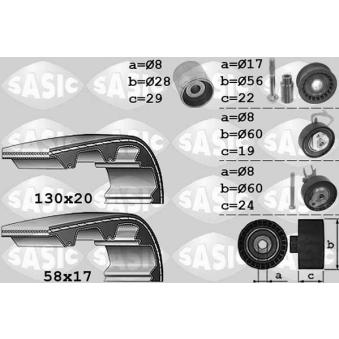 Kit de distribution SASIC OEM 03L109244D