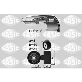 Kit de courroie crantée SASIC OEM CM5G6M260AA