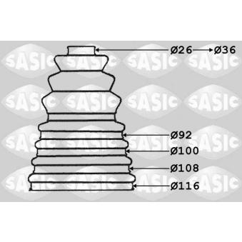 Soufflets de cardan avant SASIC [1904010]