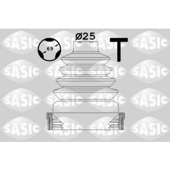 Soufflets de cardan avant SASIC 1904023 pour VOLKSWAGEN GOLF 1.9 DCI - 110cv