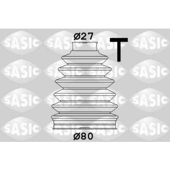 Soufflets de cardan avant SASIC 1904050 pour VOLKSWAGEN GOLF 1.9 DCI - 110cv