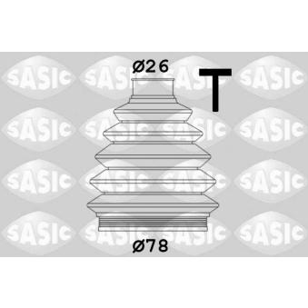 Soufflets de cardan avant SASIC OEM 1K0498203B