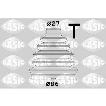 Soufflets de cardan avant SASIC OEM 1860340