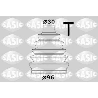 Soufflets de cardan avant SASIC 1906071 pour AUDI A4 40 TDI - 190cv