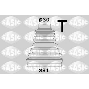 Soufflets de cardan avant SASIC OEM 1693600668