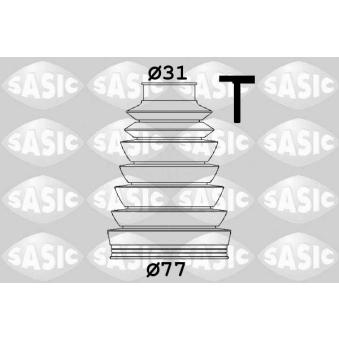 Soufflets de cardan avant SASIC OEM 7H0498202A