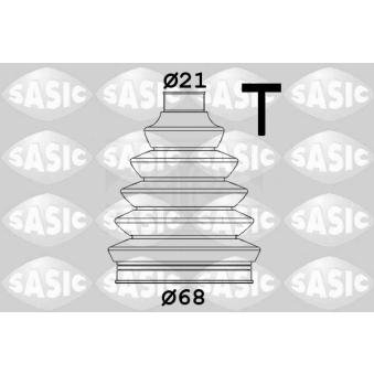 Soufflets de cardan avant SASIC OEM 6E0498203