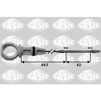 Jauge de niveau d'huile SASIC 1940003 pour CITROEN C3 Picasso 1.6 HDi 115 - 114cv