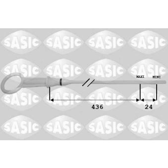 Jauge de niveau d'huile SASIC 1944007 pour NISSAN NOTE 1.5 DCI - 68cv