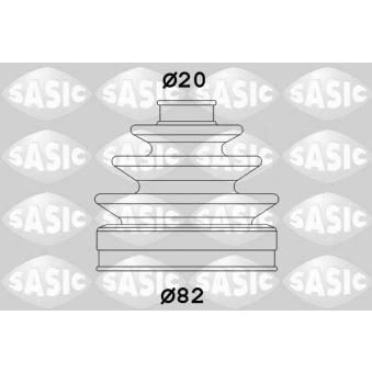 Soufflets de cardan avant SASIC OEM 95598211