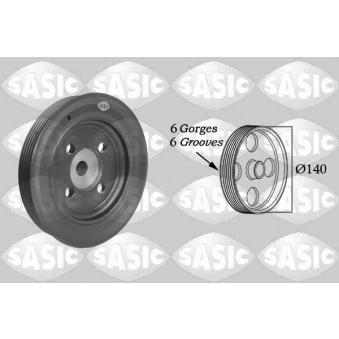 Poulie, vilebrequin SASIC 2156005 pour SUZUKI VITARA 1.8 TDCi - 110cv
