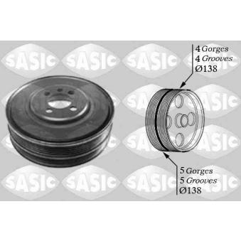 Poulie, vilebrequin SASIC 2156027 pour RENAULT R9 2.0 4motion - 115cv Poulie, vilebrequin SASIC 2156027 pour RENAULT R9 2.0 4motion - 115cv
