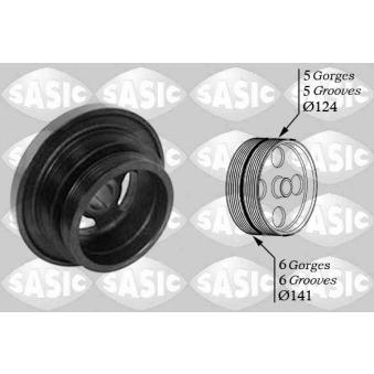 Poulie, vilebrequin SASIC 2156047 pour BMW Série 3 330 xi - 231cv