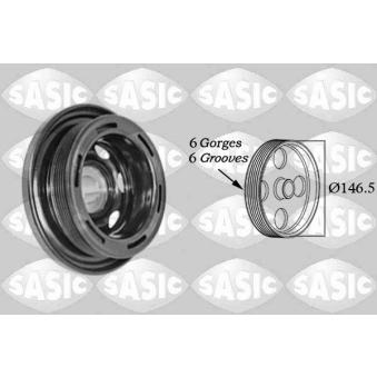 Poulie, vilebrequin SASIC OEM 6110300103