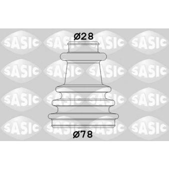 Soufflets de cardan avant SASIC OEM 329373