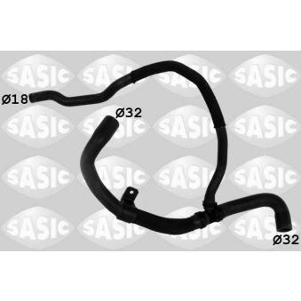 Durite de radiateur SASIC 3404160 pour RENAULT THALIA 1.5 dCi - 84cv