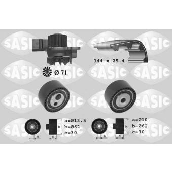 Pompe à eau + kit de courroie de distribution SASIC OEM 9569147388