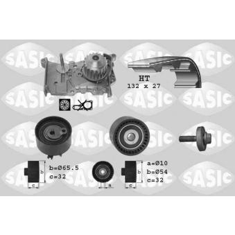 Pompe à eau + kit de courroie de distribution SASIC OEM 130C13191R