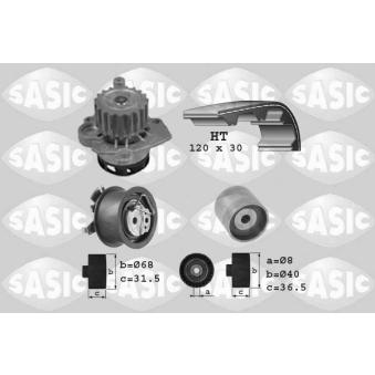 Pompe à eau + kit de courroie de distribution SASIC [3906003]