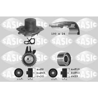 Pompe à eau + kit de courroie de distribution SASIC OEM 71736795
