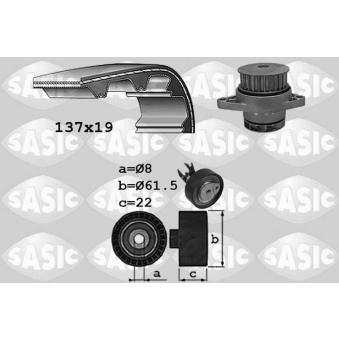 Pompe à eau + kit de courroie de distribution SASIC OEM 030121008DX Pompe à eau + kit de courroie de distribution SASIC OEM 030121008DX