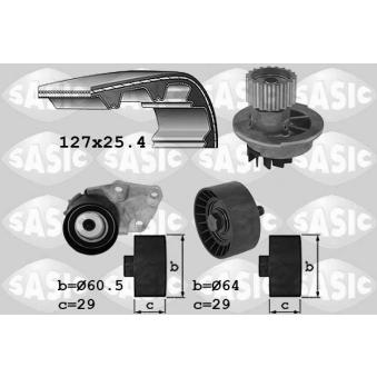 Pompe à eau + kit de courroie de distribution SASIC 3906104