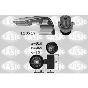 Pompe à eau + kit de courroie crantée SASIC OEM 21121307010