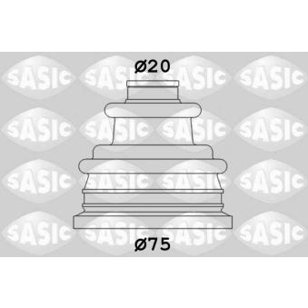 Soufflets de cardan avant SASIC OEM 7701463643