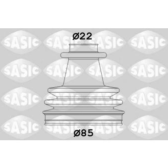 Soufflets de cardan avant SASIC OEM 7701202743