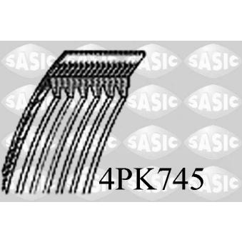 Courroie trapézoïdale à nervures SASIC OEM 8200830181 Courroie trapézoïdale à nervures SASIC OEM 8200830181