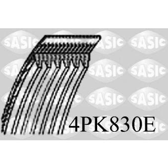 Courroie trapézoïdale à nervures SASIC OEM 11287570267 Courroie trapézoïdale à nervures SASIC OEM 11287570267