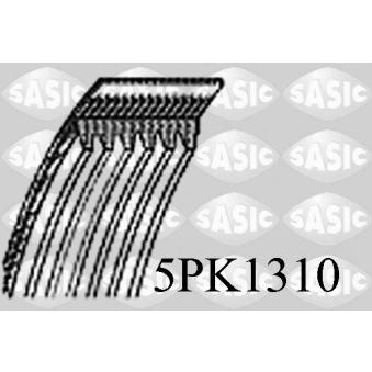 Courroie trapézoïdale à nervures SASIC OEM 0009931996