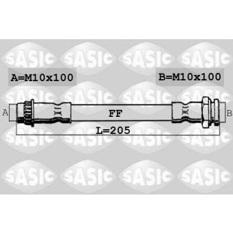 Flexible de frein SASIC OEM 1609017080
