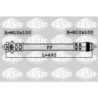 Flexible de frein arrière droit SASIC OEM 7701057740 Flexible de frein arrière droit SASIC OEM 7701057740