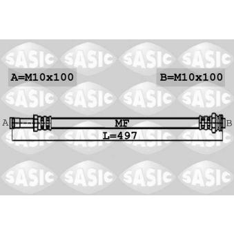 Flexible de frein SASIC OEM 7M0611701D