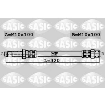 Flexible de frein SASIC OEM 34301165190