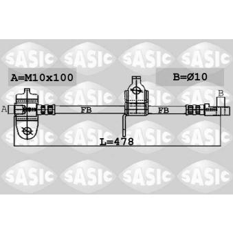 Flexible de frein avant droit SASIC OEM 4419593