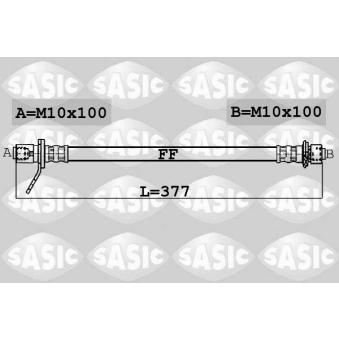 Flexible de frein arrière gauche SASIC OEM 9008094A66 Flexible de frein arrière gauche SASIC OEM 9008094A66