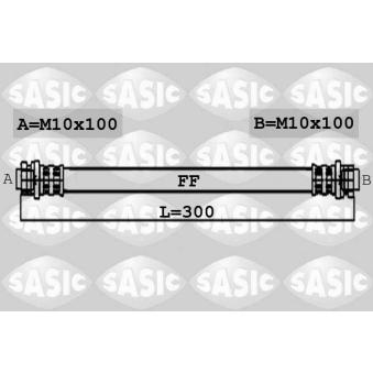 Flexible de frein arrière droit SASIC OEM 01466SAAJ51