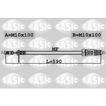 Flexible de frein SASIC OEM 2h0611701
