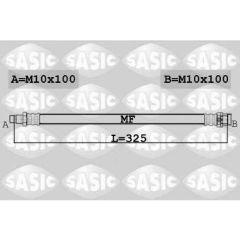 Flexible de frein SASIC 6606247 pour MERCEDES-BENZ CLASSE E E 300 CDI - 204cv