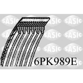 Courroie trapézoïdale à nervures SASIC OEM 04C260849E