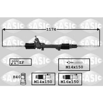 Crémaillière de direction SASIC OEM 4000AA